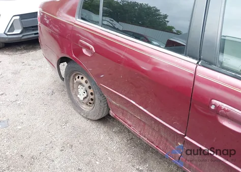 2002 Honda Civic Lx из США, поврежденный, VIN 1HGES16562L075135